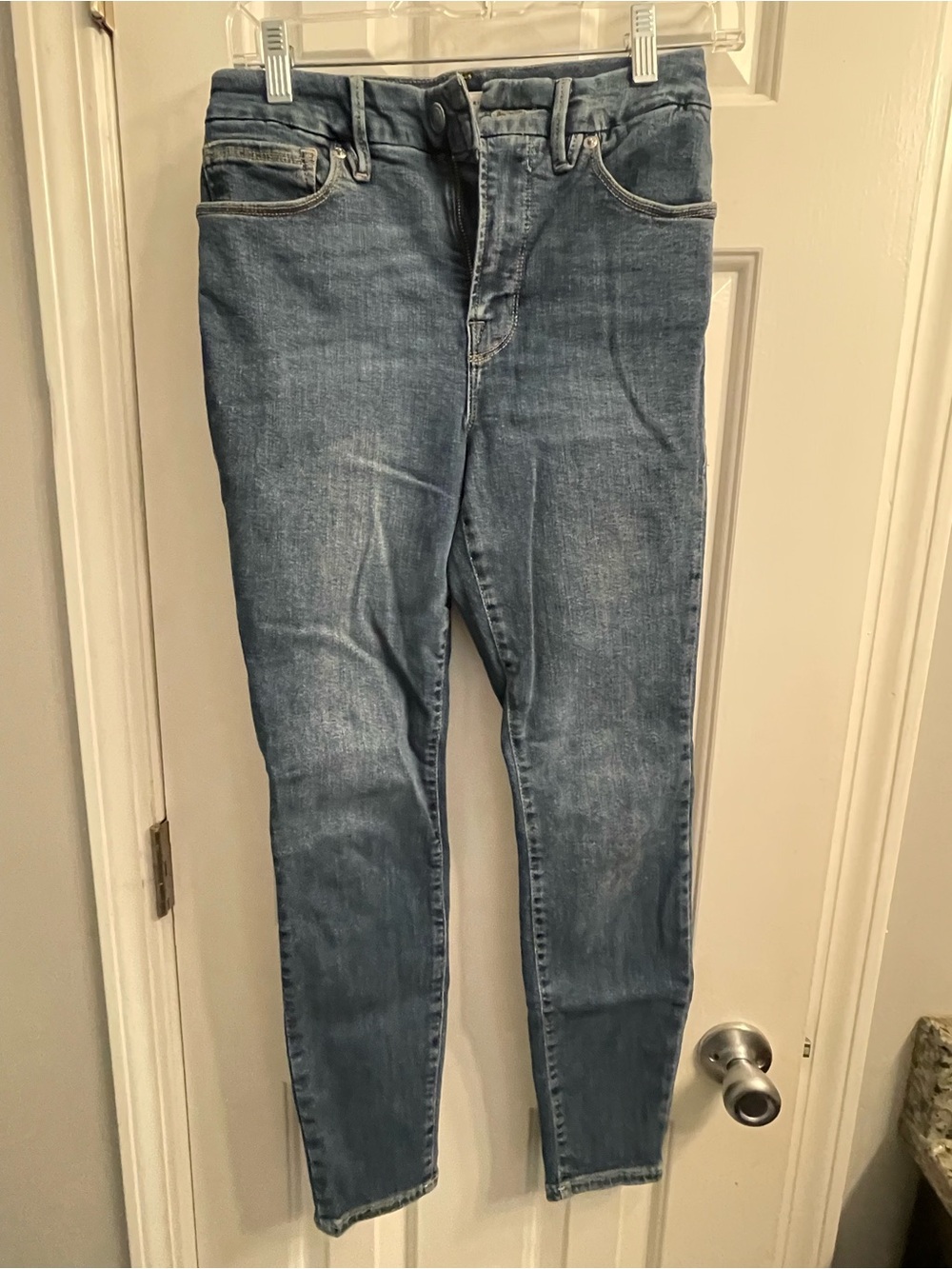 Good American Good Legs High Rise Skinny Jeans Blue Size 6 / 28